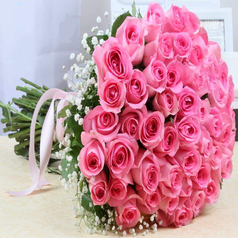 beautiful pink rose bouquet