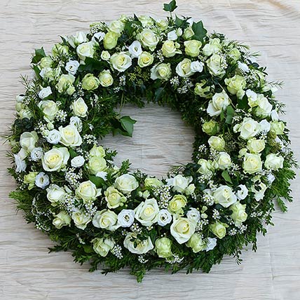 Funeral & Sympathy Wreath Delivery in Karkala | Condolence Flowers