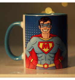 Custom Name Superhero Mug