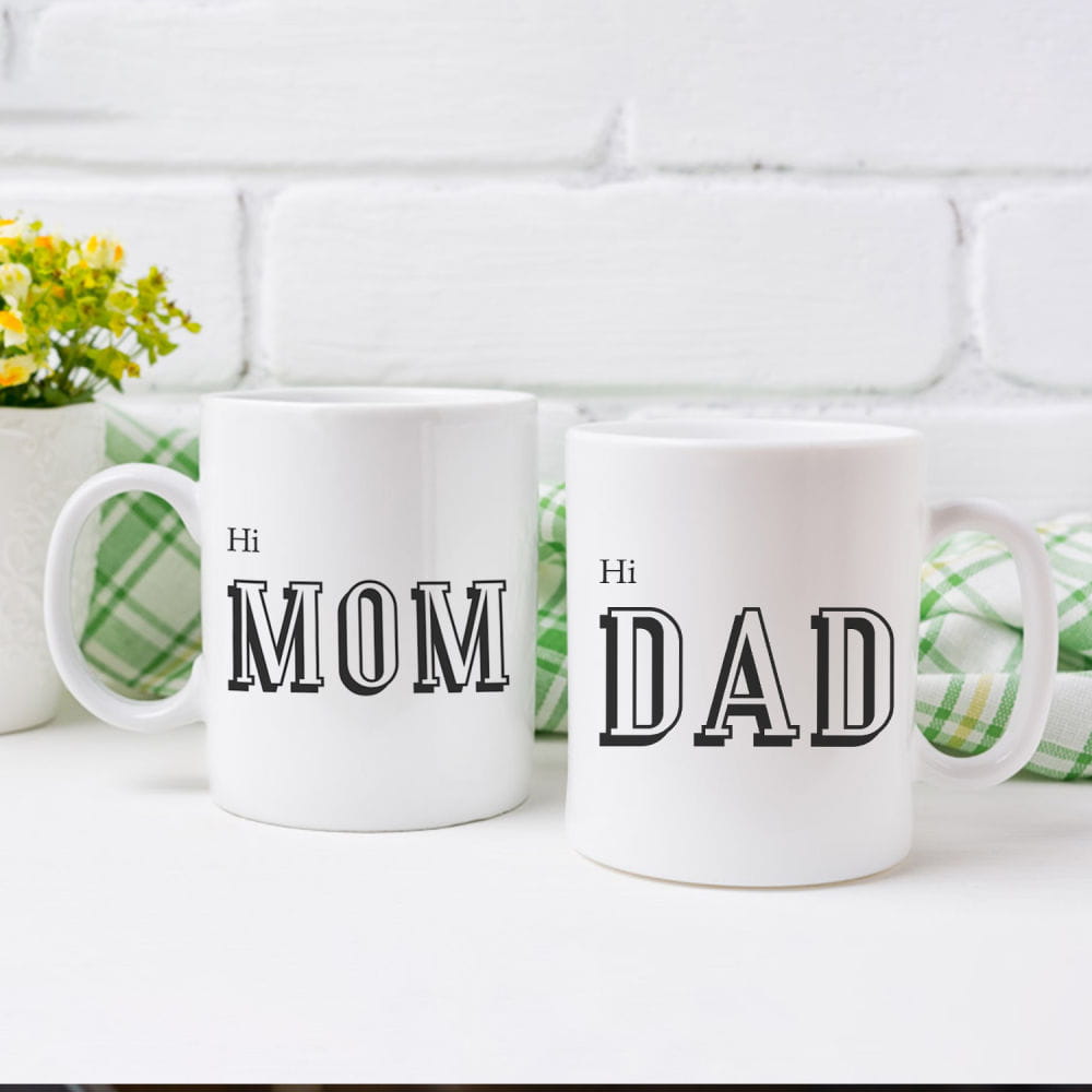Ceramic Mug for Mom N Dad