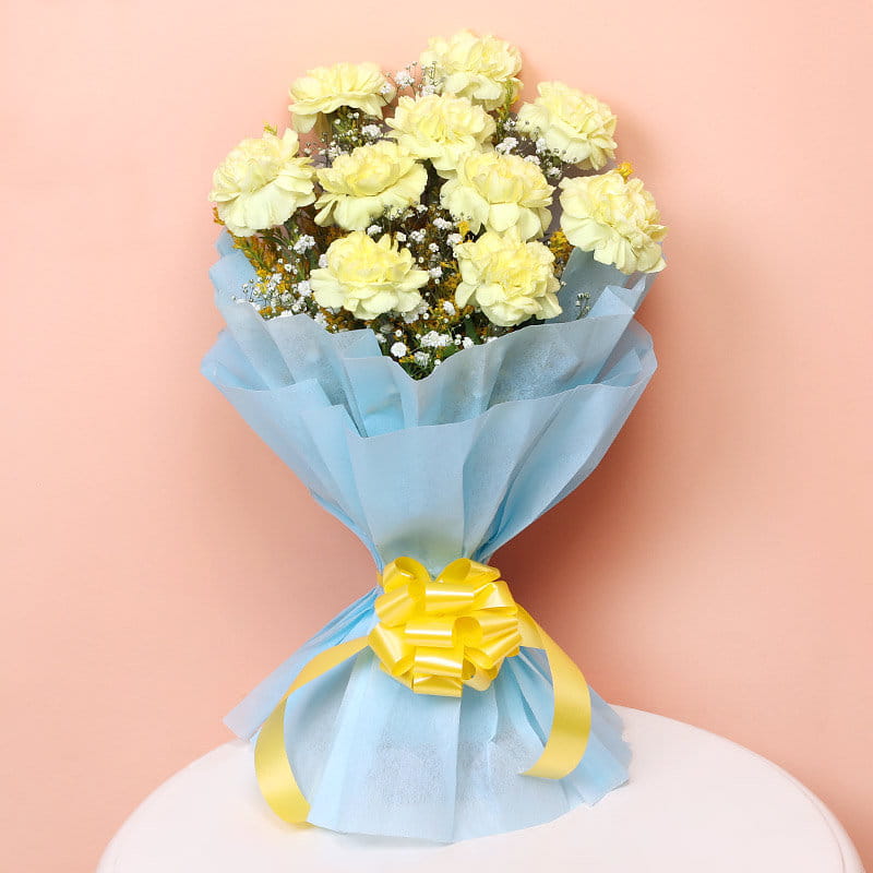 Bouquet of Yellow Carnations