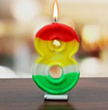 Number Candle 8